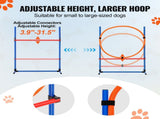 Dog Agility Training Equipment, 4 PCS Set with Adjustable High Hurdles,6 Weave Poles,Jump V952-TYKMJKCTJJCKST31JV0