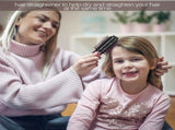 2-in-1 Black-Purple Negative Ion Hot Air Styler Brush - 7-Level Temp & 3-Gear Speed, Fast Drying V888-ELOSUNG42066