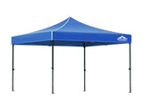 Instahut Gazebo Pop Up Marquee 3x3 Folding Tent Outdoor Camping 500D Oxford Blue GAZEBO-T-3X3-F-BU