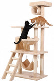 CARLA HOME 141cm Cat Tree Tower for Indoor Cats with Plush Perch, Ladder, Sisal Scratching Posts, LSB-36382