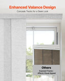 VEVOR Panel Track Blinds Extendable Track 116 cm to 218 cm W Trimmable Gray V952-MBGDBYCW4588QV93OV0