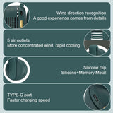 Portable Silent Mini Bladeless Fan Clip On, Portable silent mini bladeless electric fan, 3 Speeds V1259-DP01-A-3059