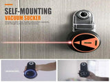 Multifunctional Laser Level with Dust Collection for Drilling, 360&deg Adjustable Suction Mount Base, V1341-ZY-HMQ8PAAW-BLACK
