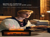 Fireplace Flame Effect Aroma Diffuser & Humidifier with 7-Colour Light, Timer & Remote Control V888-ELOSUNG35860