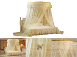 Breathable Round Canopy Lace Princess Style Mosquito Net Bed Curtain Netting V1294-YM0901-JY25278-04