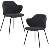 Set of 2 Dining Chairs in Graphite V563-68410