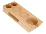 Coffee Tamper Base Multifunction Beech Coffee Distributor Tamping Station Accessories for Coffee V1294-YM0901-3118230479511