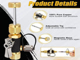 HVAC Valve Core Removal Tool, 1/4 Inch Vacuum-Rated Valve Core Removal Tool,Works with All V1370-AZ4-07646