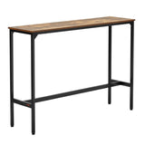 VEVOR Table, Sturdy Metal Frame High Top Pub Table, Narrow Long Kitchen Dining, Cocktail Counter V952-JXBTZJXBTZW5QBVE0001V0