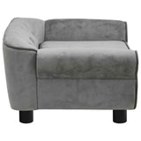 Dog Sofa Dark Grey 72x45x30 Cm Plush 43_171039