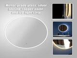 70cm LED Wall Mirror Bathroom Mirrors Light Decor Round V63-833751