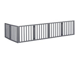 PaWz Wooden Pet Gate Dog Fence Safety Grey 100 Pack PT1060-6-GY