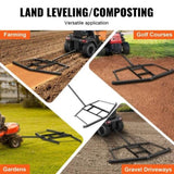 Driveway Drag, 76.57" Width Tow Behind Drag Harrow, Q235 Steel Driveway Grader with Adjustable Bars, V952-QYPQYP74INCH4BO1ZV0