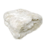 Radisson Snow Fox Luxury Animal Faux Fur Throw Rug 127 x 152 cm V442-ATX-THROW-24SNOWFOX-WHITE-RE