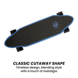 Kryptonics 26-inch Skateboard Mini Cutaway Cruiser Board - 89 IS Fine BS-169637