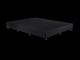 Palermo Queen Ensemble Bed Base Midnight Black Linen Fabric V63-823181