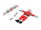 LED Xmas Decorative Ladder Lights with Santa 8 Modes Water Proof for Indoor Outdoor Window Garden V1294-YM0901-3115250089914