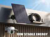Solar Panel for Security Camera 10W 5V Outdoor Continuous Power Supply with 360 Degree Mounting V1366-AZ2-W-14815