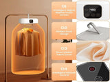 Portable Clothes Dryer, 600W Foldable Electric Dryer with Remote Control, Timer and PTC Heat Pump V1189-LC-RY-00305