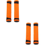 2-Pack Orange Silicone Handlebar Covers for Road & Mountain Bikes, Skid-Resistant Grips, Bike V1192-AZ-W-27765