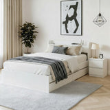 Artiss Single Bed Frame and Bedside Table WBED-AURA-S-FURNI-AB
