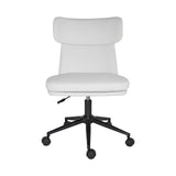 Office Desk Chair - PU Leather Home Office Swivel Chair Computer Seat WHITE V274-FT-VOC-005BK-WH