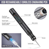 Deally Electric Engraving Pen with 37 Bits USB Rechargeable Cordless Rotary Tool for Jewelry Wood V1369-AZ3-W-16971
