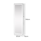 Levede Mirror Jewellery Cabinet Touch JB1017-TS-WH