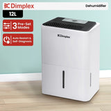 Dimplex Portable 12L Dehumidifier in Black and White DC12DE