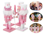 Collectible Wood Nutcracker Puppet Set Festive Holiday Decor Assorted 4Pcs V1370-AZ4-16845