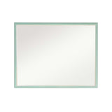 Wall Mirror Rectangular Frame Bathroom 70x90cm Turquoise V274-FT-BM-PSSQ-LB7090