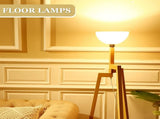 4 Packs Floor Lamp Shade 10 Inch Plastic Bowl Replacement White Lamps Shades Cover for Living Room V1259-DP01-A-5573