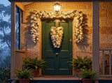 Christabelle Timeless Elegance Christmas 2pc Set 90cm Christmas Teardrop and Garland with LED L CMB-WFLAS-L-WG