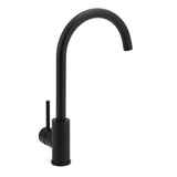 WELS Black Kitchen Sink Mixer Laundry Faucet Tapware 360&deg Swivel Gooseneck Spout V1233-KRD501B