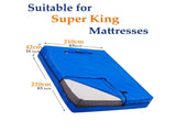 Mattress Bags for Moving and Storage, Mattress Cover with 8 Heavy Duty Handles and Strong Zipper V1317-BHD120-AUSK