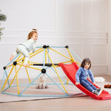 Climbing Dome, 8FT Geometric Dome Climber with Slide, for Kids 3 to 9 Years Old, Jungle Gym Supports V952-JHPDYX10FTHT5WB8CV0