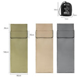Khaki Ultra-Stretch Sleeping Bag Liner - Portable & Lightweight Envelope Sleep Sack for Camping & V888-ELOSUNG32561