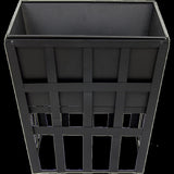 Black Fire Pit Square Log Patio Garden Heater Outdoor Table Top BBQ Camping V63-835261