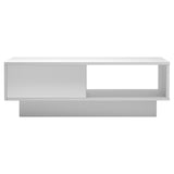 Artiss Coffee Table Led Lights White FUR-R-COF-LED-01-WH
