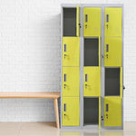 12-Door Locker for Office Gym Shed School Home Storage - Standard Lock with 2 Keys V63-838931