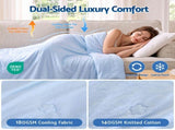 Giselle Cooling Blanket 240cm x 210cm King Summer Quilt Sleepers Double Sided CBK-240X210-BU