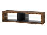 Levede TV Stand Cabinet Glass Display Storage Shelves TA1035-AU
