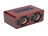 Speaker Portable Red Dual Speakers Voice Call Usb Charging Wooden Speaker Subwoofer V1294-YM0715-3113210291911