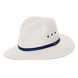 GOORIN BROTHERS Breakwater Beach Summer Cotton Fedora Hat Cap Bros 600-9503 - Stone V563-GOORIN-600-9503-M-STONE