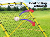 Everfit Baseball Soccer Net Rebounder Football Goal Net Sports Training Aid Yellow PN-S035-YE
