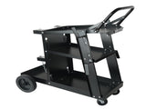 Welding Cart, 3-Tier Welder Cart Heavy Duty with 400 Lbs Weight Capacity, 360&deg Swivel Wheels, Tank V952-SCHJTC400LB18XD9NV0