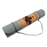 Powertrain TPE Yoga Pilates Exercise Mat 6mm - Light Grey YM-TPE-SC-LBU