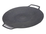 Round BBQ Grill Pan Anti Stick Coating Induction Cooker Griddle Plate for Outdoor Camping Picnic V1294-YM0901-3118260021611