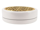 Ceramic Tea Pot Warmer with 11.8cm Gold Gasket Circular Concave Tea Kettle Heating Base for Home V1294-YM0706-3118230212411
