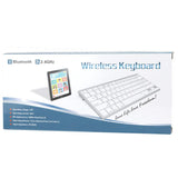Ultra-Thin Bluetooth Keyboard For Ipad Air / Mini Iphone Ps3 - White PRL-5050-DAPI-S